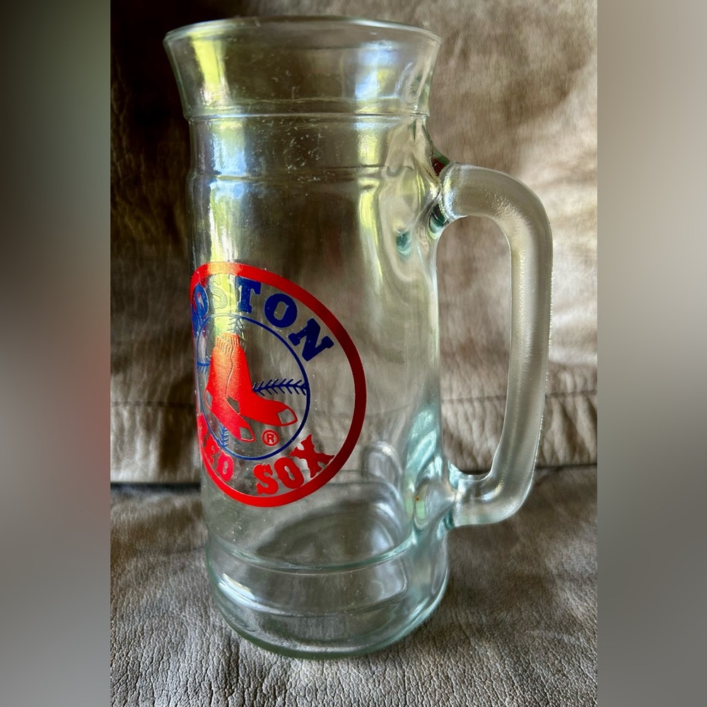 Vintage Boston Red Sox Glass Mug - Picture 3 of 7